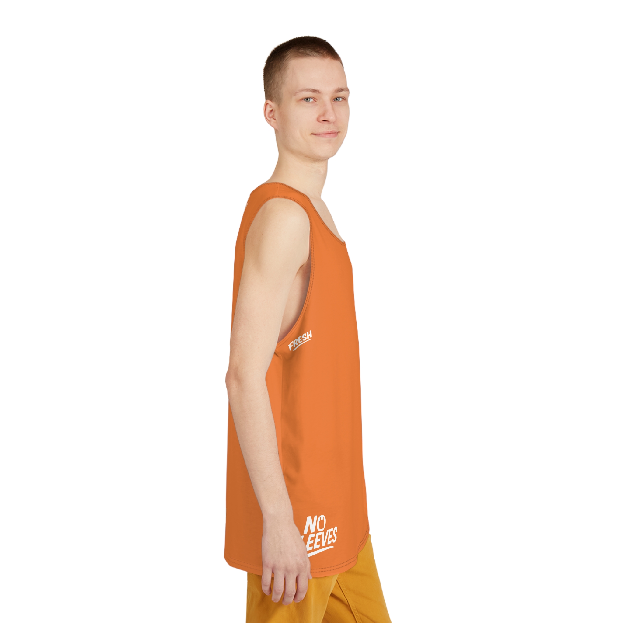 Casual Fresh Orange Tank Top | Sleeveless Shirt / Singlet - Image 5