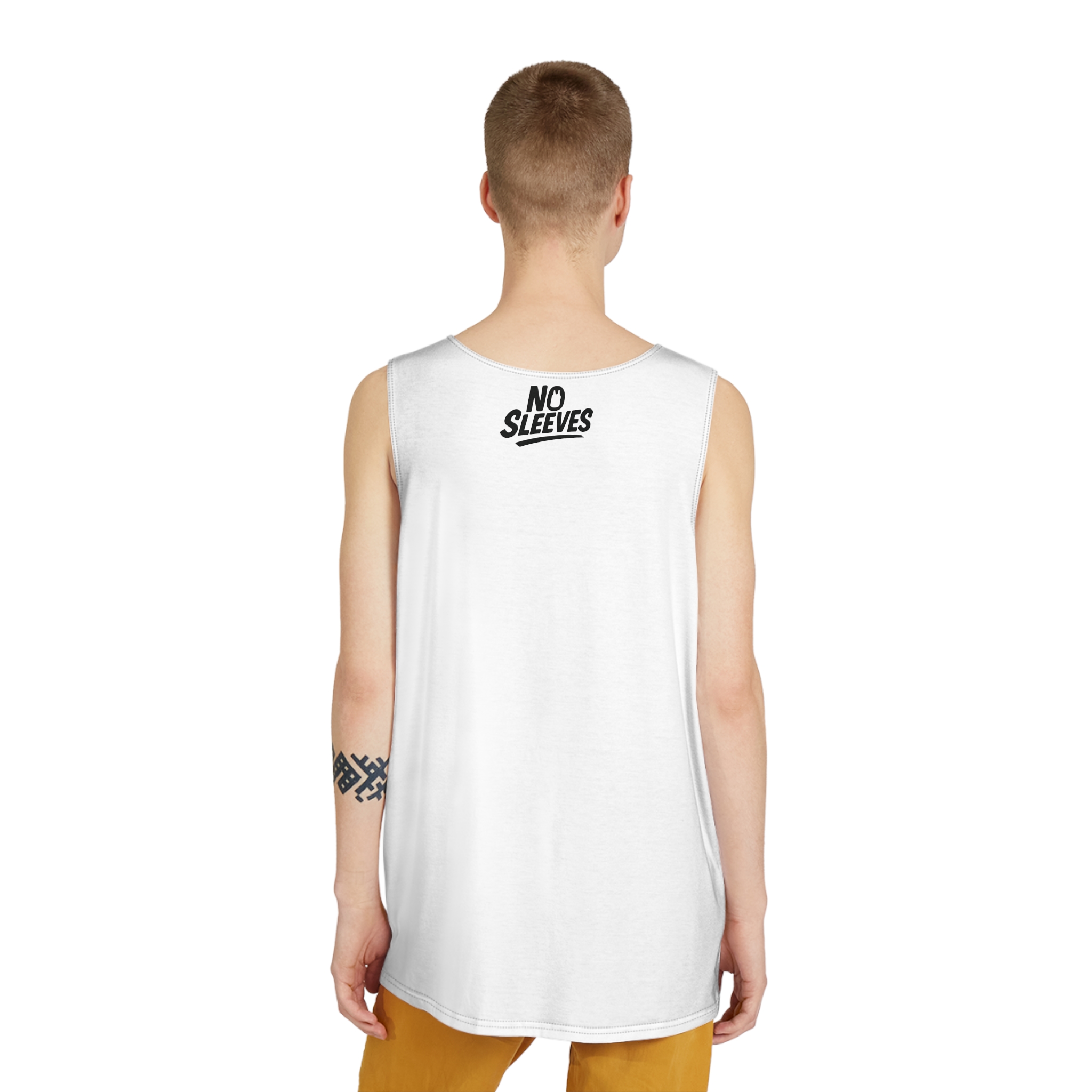 Classic White Casual Tank Top | Sleeveless Shirt / Singlet - Image 2