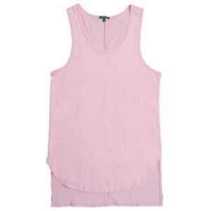 Casual Comfort Hi-Low Tank Top Peach