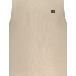 1963 Quality Ribbed Beige Tank Top